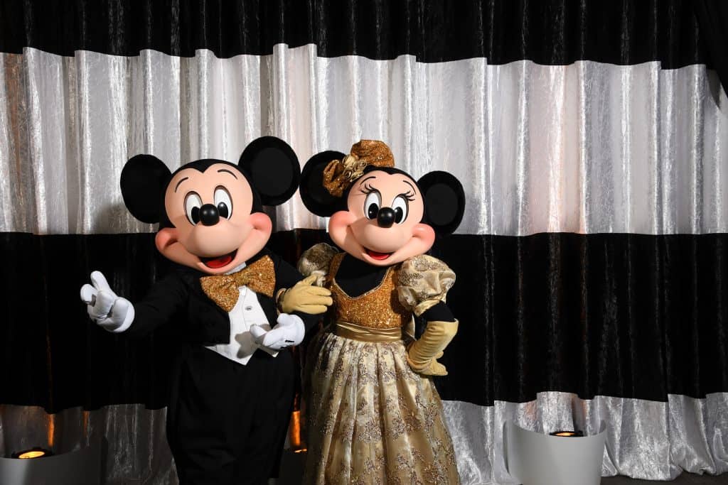 Fancy Mickey and Minnie Mouse