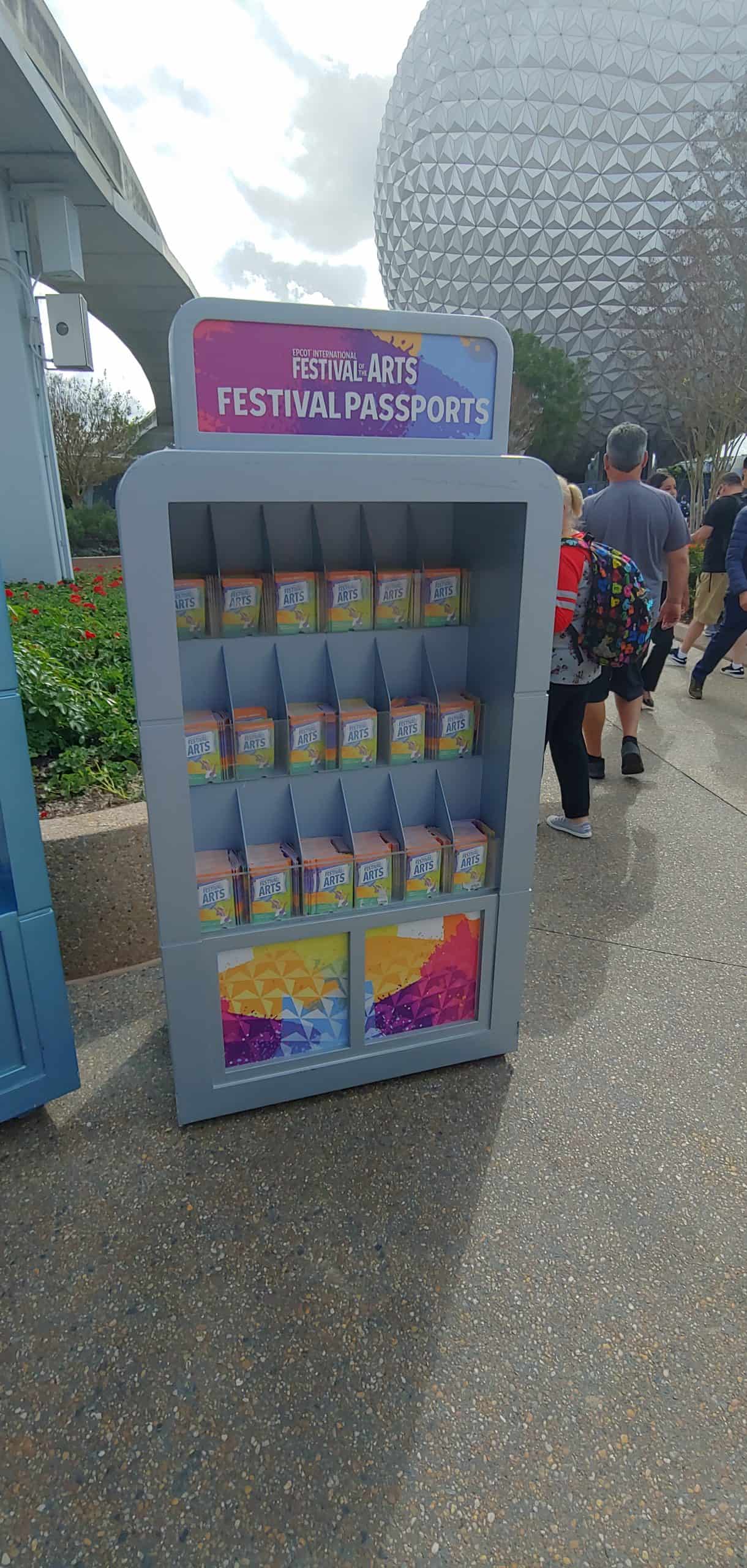 2020 EPCOT Festival of the Arts Event Passport Stand