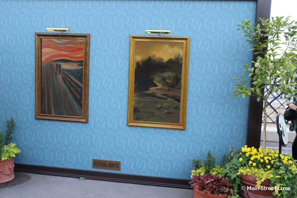 2020 EPCOT Festival of the Arts Photo Ops The Scream Mona Lisa 2